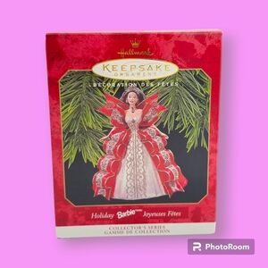 Vintage 1997 Hallmark Keepsake Holiday Barbie Ornament